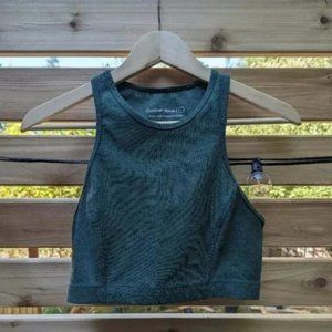 Outdoor Voices Green High Neck Sports Bra Large